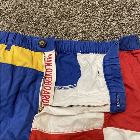 Chubbies 5” Blue Red Yellow Color Block 100% Cotton Mens Large Shorts - Picture 6 of 12